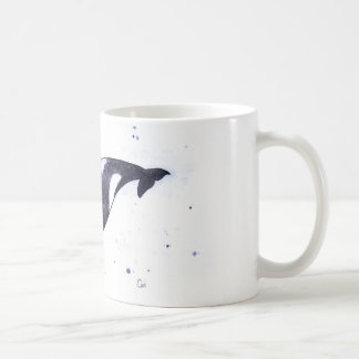シャチのシャチのイラストレーション コーヒーマグカップ