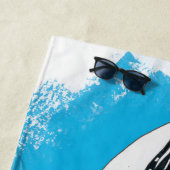 シャチのシャチの種族の入れ墨のスピリットブルー ビーチタオル (インサイチュ)