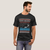 シャチのユーモアあふれるデザイン Tシャツ (正面フル)
