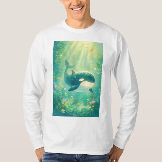 シャチの世界 Tシャツ (正面)