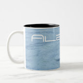 シャチの写真のマグ ツートーンマグカップ (左)