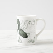 シャチの地図の緑 ボーンチャイナマグカップ (右)