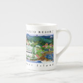 シャチの島のロサリオリゾートのコップ ボーンチャイナマグカップ (右)