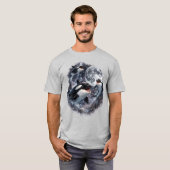 シャチの月 | シャチ 海洋 | 面白い海洋生物 Tシャツ (正面フル)