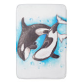 シャチの演劇 バスマット (正面縦)