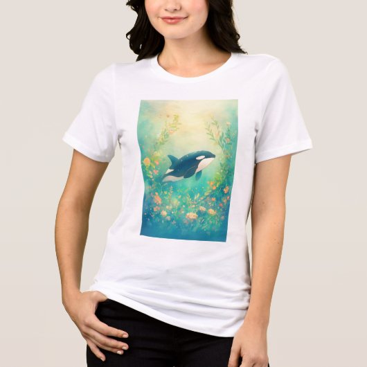 シャチの王国 トライブレンドTシャツ (正面)