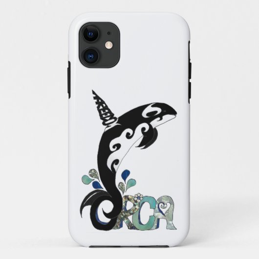 シャチの自由アート Case-Mate iPhoneケース iPhone 11 ケース (裏面)