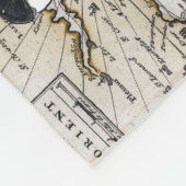 シャチの航海のなコンパス フリースブランケット (角)