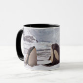 シャチのSpyhoppingのマグ マグカップ (正面左)