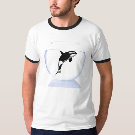シャチを放して下さい Tシャツ (正面)