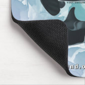 シャチ家族のマウスパッドの青い水彩画のbkg マウスパッド (コーナー)