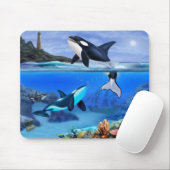 シャチ家族 マウスパッド (マウス)