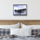 シャチ – アラスカ郵便料金 キャンバスプリント (インサイチュ (寝室))
