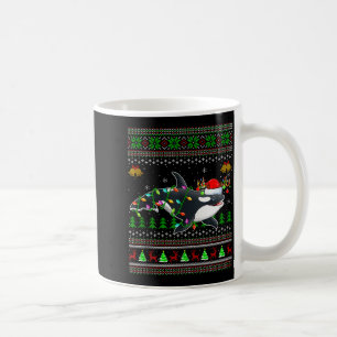 シャチ クリスマス 柄セーター サンタ 海 アニメ コーヒーマグカップ
