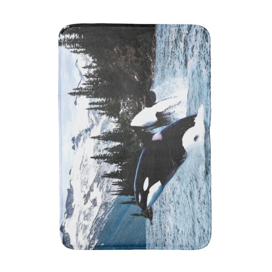 シャチ バスマット (正面縦)