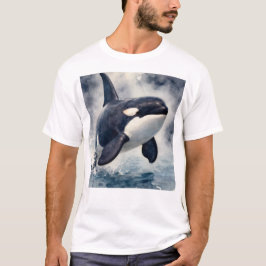 シャチ 荒波 Tシャツ