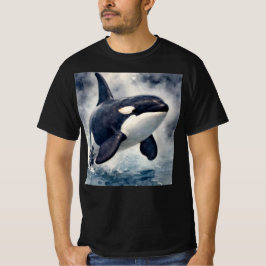 シャチ 荒波 Tシャツ