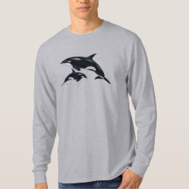 シャチ 長袖Tシャツ Tシャツ