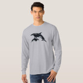 シャチ 長袖Tシャツ Tシャツ (正面フル)