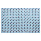 シャチ/青い縞 ファブリック (ヤード)