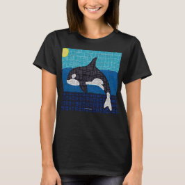シャチ(鮮やか) - 女性用ベーシックTシャツ Tシャツ