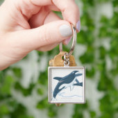 シャチ(Orcinusのシャチ)のイラストレーション キーホルダー (手)