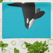 シャチ, Orcinus Orca キッチンタオル (折り畳み)