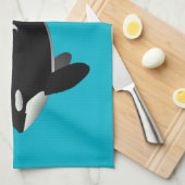 シャチ, Orcinus Orca キッチンタオル (四つ折り)