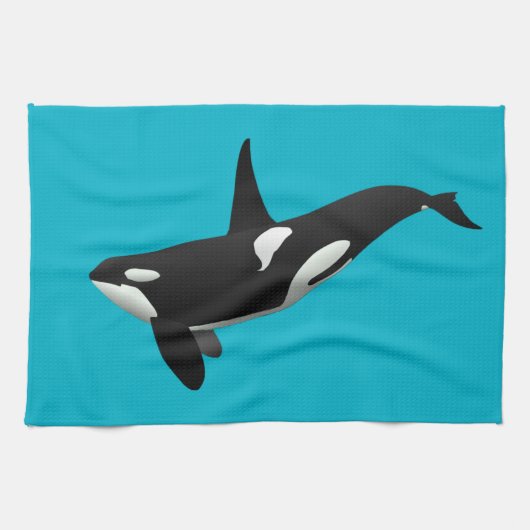 シャチ, Orcinus Orca キッチンタオル (横)