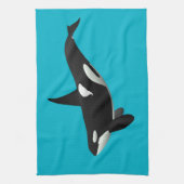 シャチ, Orcinus Orca キッチンタオル (縦)