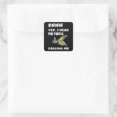 シャッそう亀がシャツと呼ぶのが聞こおもしろいえる スクエアシール (バッグ)