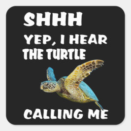 シャッそう亀がシャツと呼ぶのが聞こおもしろいえる スクエアシール