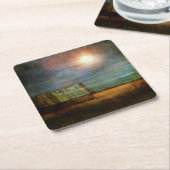 シャックオンプレーリーコーナー スクエアペーパーコースター (アングル)