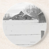 シャックス素朴ウィンターシーンコースター コースター (正面)