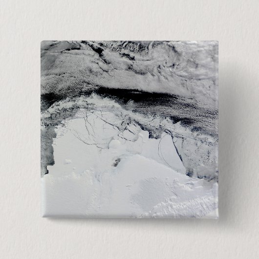 シャックルトンアイスシェルフ、南極 缶バッジ (正面)