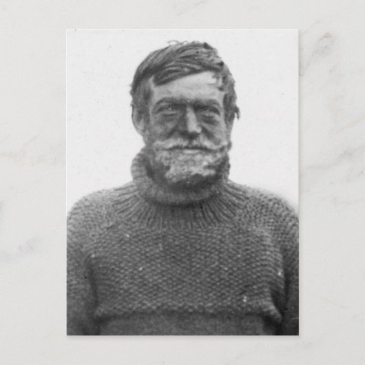 シャックレトニン南極ニンロッド写真と引用文 ポストカード (正面)