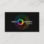 シャッターとのカメラマンのデザイン 名刺 (正面)