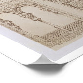 シャッターとディバンのためのイスラムとムーア人のデザイン ポスター (角)