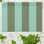 シャッターと梨のストライプパターン キッチンタオル (折り畳み)