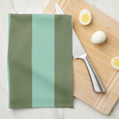 シャッターと梨のストライプパターン キッチンタオル (四つ折り)