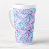 シャッターブロッサムAカラフルライトデザイン カフェラテマグ (左アングル)