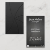 シャッター写真撮影の名刺 名刺 (正面/裏面)