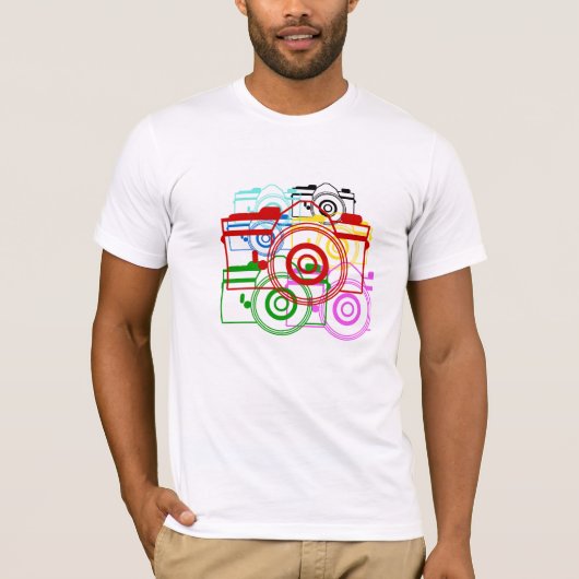シャッター!レトロお尻ベラキャンバスティー Tシャツ (正面)