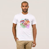 シャッター!レトロお尻ベラキャンバスティー Tシャツ (正面フル)