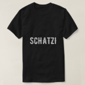 シャッツィイッリーベディッヒ小船目パートナーガールフレンド Tシャツ (デザイン正面)