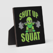 シャットアップとスクワットかわいいアニメパワーリフターアニメ フォトプラーク (正面)