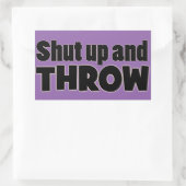 シャットアップとスローショットDiscus Javelin Stickers 長方形シール (バッグ)