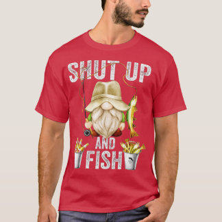シャットアップと魚の格言男性へグランドパとおもしろいF Tシャツ