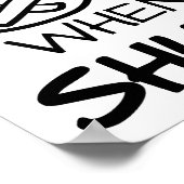 シャットアップポスターのおもしろい音 ポスター (角)