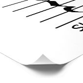 シャットアップ付き音楽記譜残り フォトプリント (角)